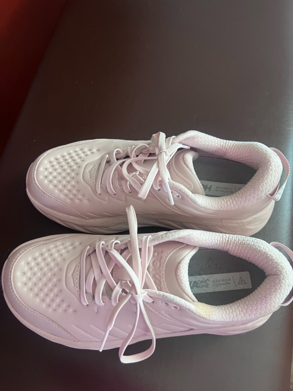 Hoka Women's Light Pink Athletic Sneakers - Picture 2 of 2